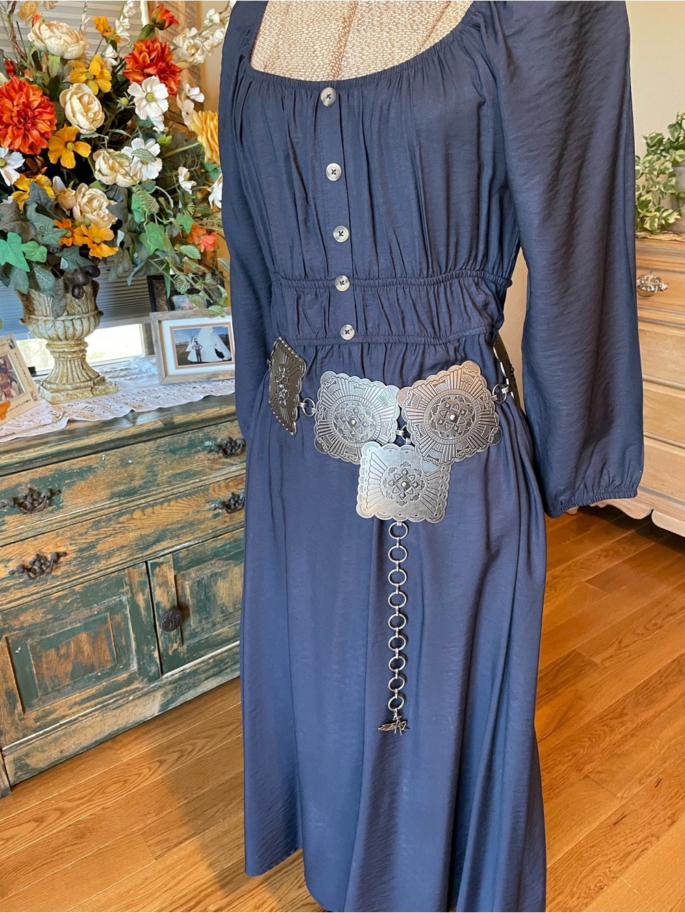Angel Ranch Concho Link Belt - Picture 2 of 9